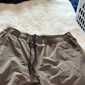 Men's Casual Tan Drawstring Pants